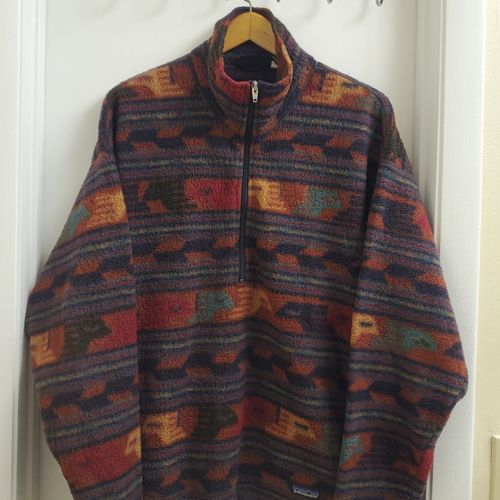 🤩🔥Rare Vintage patagonia fleece pullover size unisex L - Picture 2 of 8